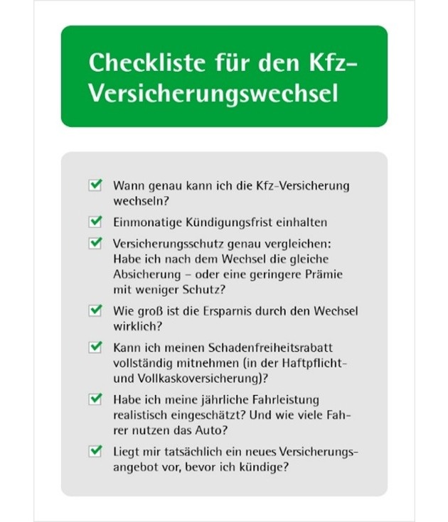 Kfz-Versicherung wechseln / worauf Autofahrer achten sollten