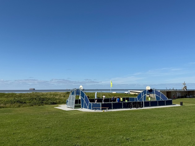Mehrzweck-Court am Strandhaus D&ouml;se offiziell er&ouml;ffnet