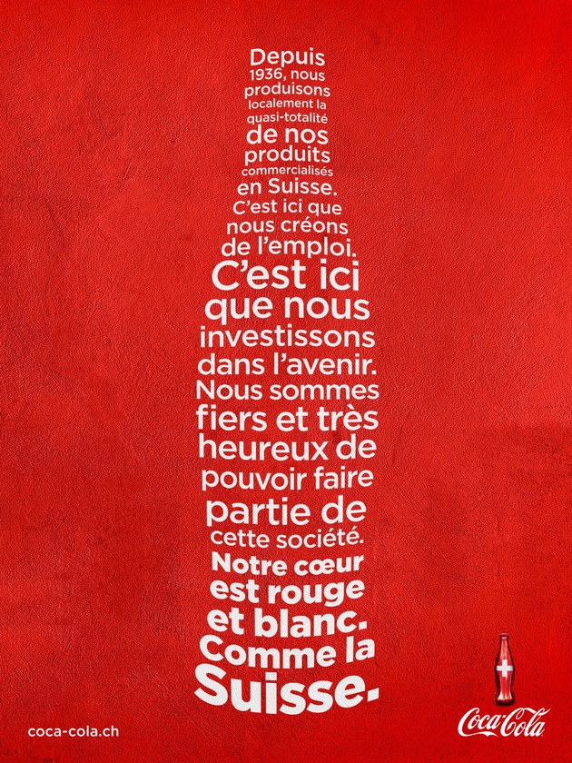 Coca-Cola s&#039;engage pour une Suisse variée et sans discrimination