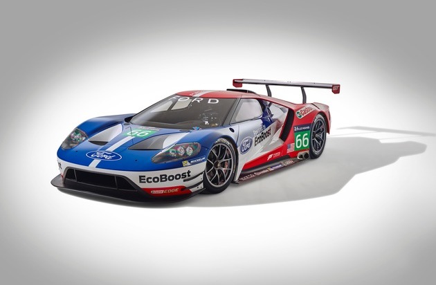Ford-Werke GmbH: Ford GT-Rennversion feiert 2016 Europa-Debüt in Silverstone und startet zudem in Le Mans