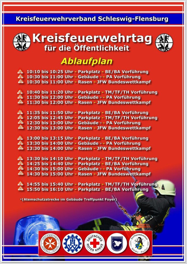 FW-SL: Medieneinladung: Kreisfeuerwehrtag in Schleswig an der Kreisfeuerwehrzentrale