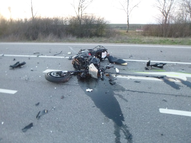 POL-PDWO: Kradfahrer bei Verkehrsunfall verletzt