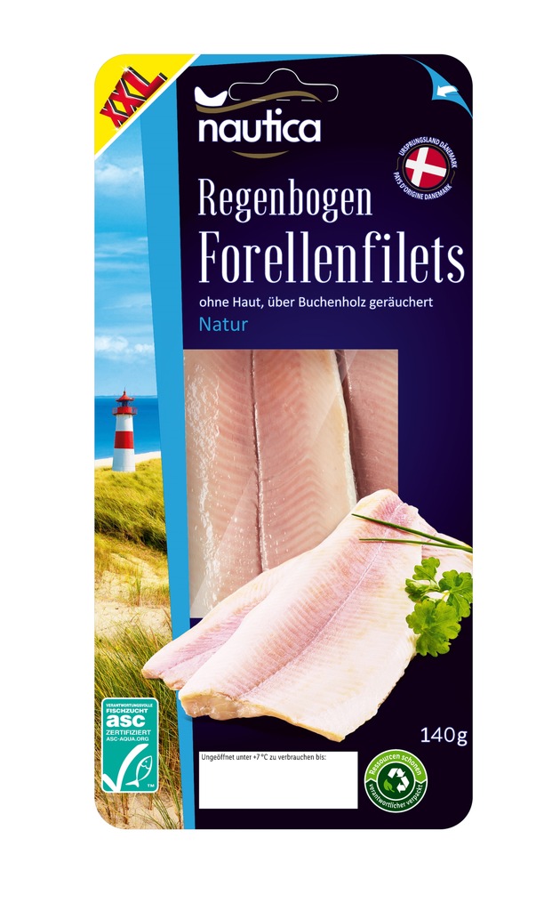Der dänische Hersteller Agustson a/s informiert über einen Warenrückruf der Produkte &quot;XXL Nautica Regenbogen Forellenfilets Natur, 140 g&quot; und &quot;Nautica Regenbogen Forellenfilets, 125 g&quot;