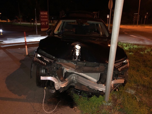 POL-PDWO: Verkehrsunfall aufgrund überhöhter Geschwindigkeit