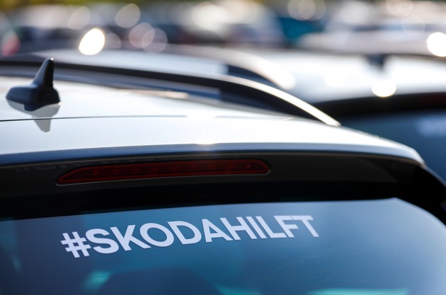 #skodahilft: SKODA AUTO Deutschland stellt Fahrzeuge für lokale Unterstützung