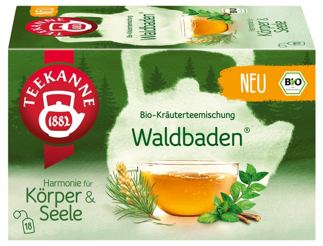 Pressemitteilung: Ein Waldbad aus der Teetasse: TEEKANNE erweitert „Harmonie für Körper & Seele“ um einen neuen, trendigen Bio-Kräutertee