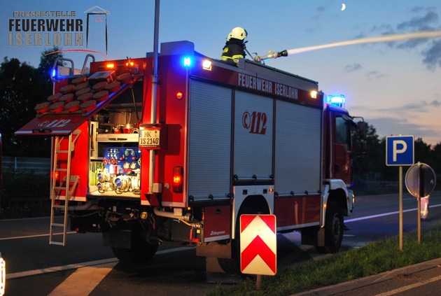 FW-MK: Campinggaskocher gerät in Brand