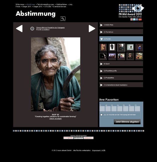 PR-Bild Award 2012: Abstimmung über die besten Fotos des Jahres (BILD)
