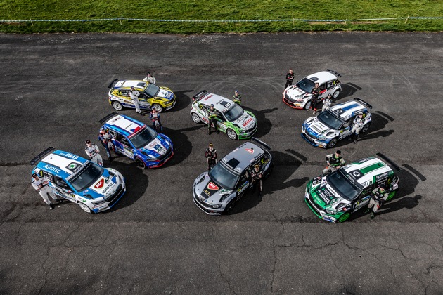 ŠKODA feiert 120 Jahre Motorsport im großen Stil: neun ŠKODA Crews bei Bohemia-Rallye am Start