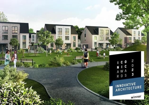 Renommierter Architektur- und Designpreis für Wohngebiet der DORNIEDEN Gruppe: „ICONIC AWARD“ prämiert innovative Quartiersentwicklung in Bergheim-Glessen