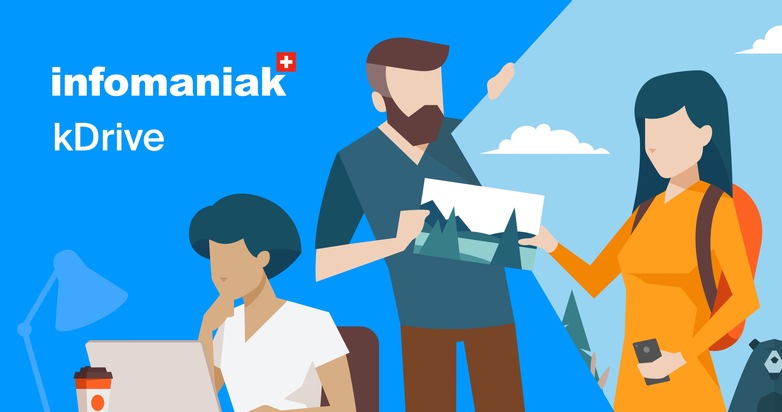 Infomaniak: kDrive: neue sichere, datenschutzkonforme Cloud für Privatnutzer und KMU | Erste rein schweizerische Collaboration-Speicherlösung