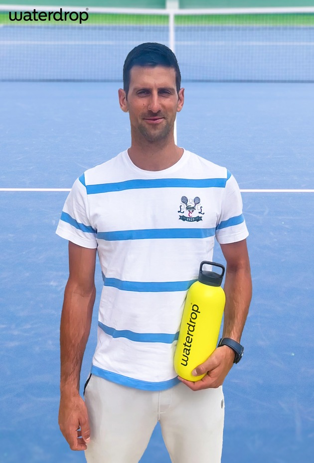 Novak Djokovic mischt die Getränkeindustrie auf: Tennisstar investiert in waterdrop®