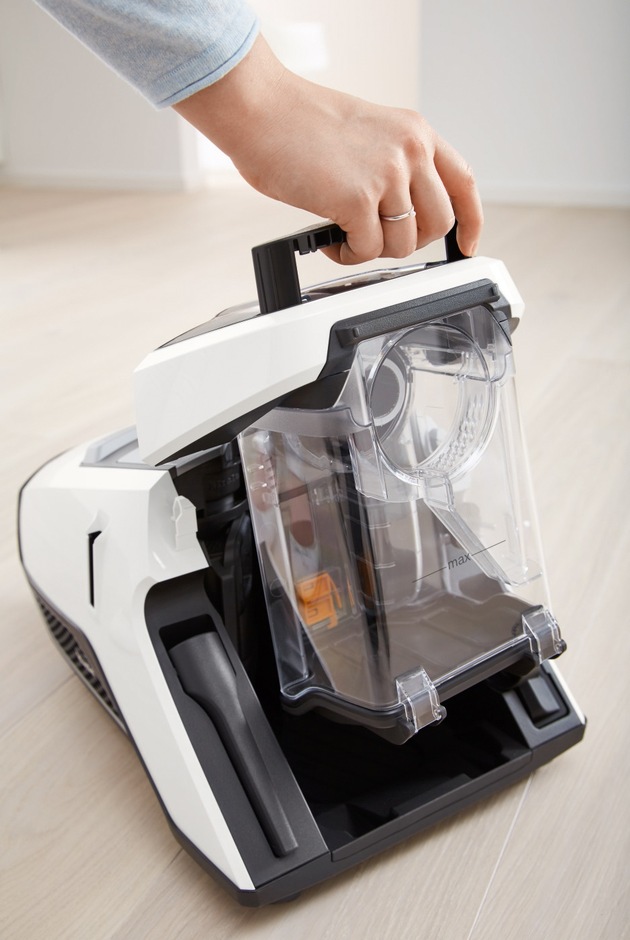 Kraftvoll, leise und mit Hygiene-Zertifikat: Der erste beutellose Staubsauger von Miele