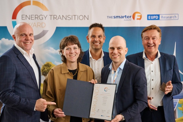 badenova Pressemeldung - badenova erneut mit dem Energiewende Award ausgezeichnet