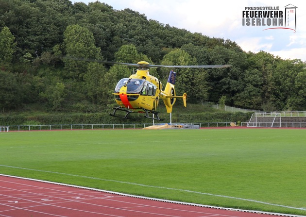 FW-MK: Rettungshubschraubereinsatz nach Sportunfall