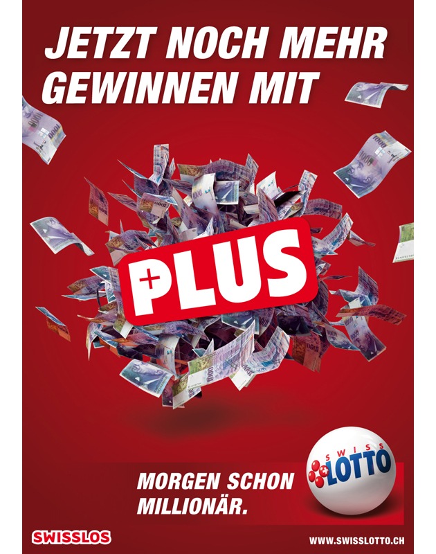 Morgen schon Millionär Swisslos und Loterie Romande modernisieren Swiss Lotto mit Plus