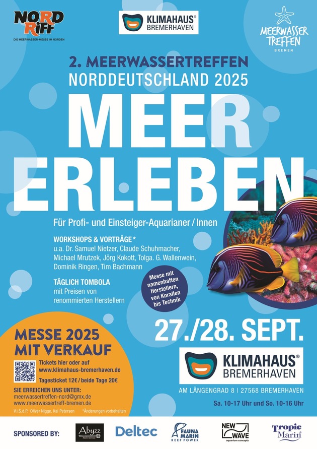 Pressemeldung: Korallen, Kontakte und Know-how – Meerwassertreffen im Klimahaus