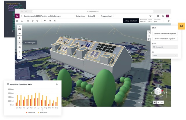 Enerix und Aurora Solar - zwei Marktführer kooperieren, um Effizienz in Vertrieb und Planung von PV-Systemen zu steigern