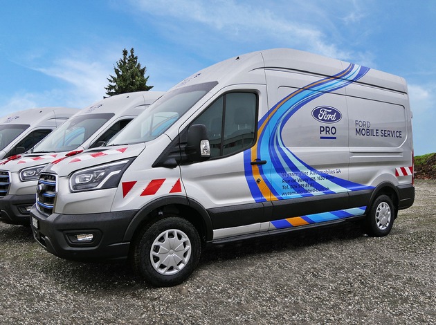 Werkstatt auf vier Rädern: Ford Pro kommt mit &quot;Mobilen Service-Vans&quot; zu Flottenkunden