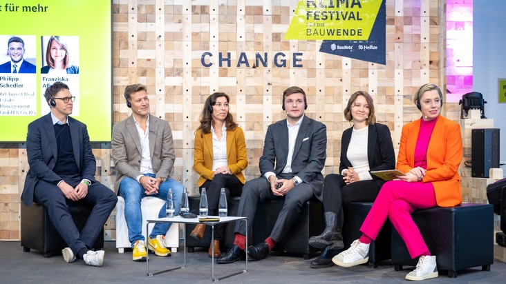 Vom 21. bis zum 22. November 2024 treffen sich alle Baubeteiligten zum Klimafestival für die Bauwende