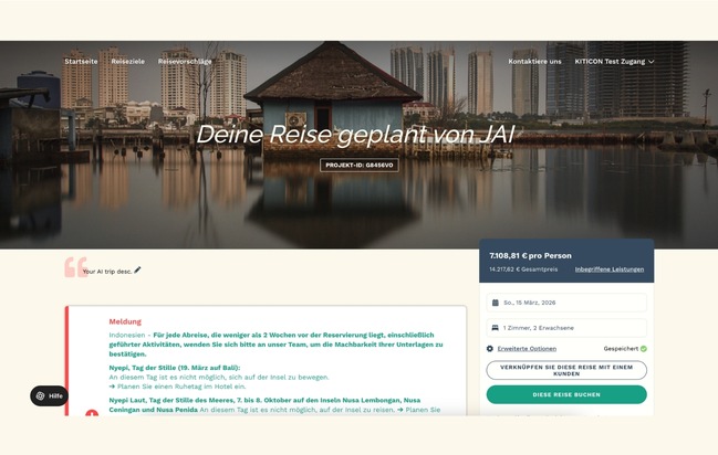 WORLDIA launcht integrierten KI-Assistenten für den Reisevertrieb