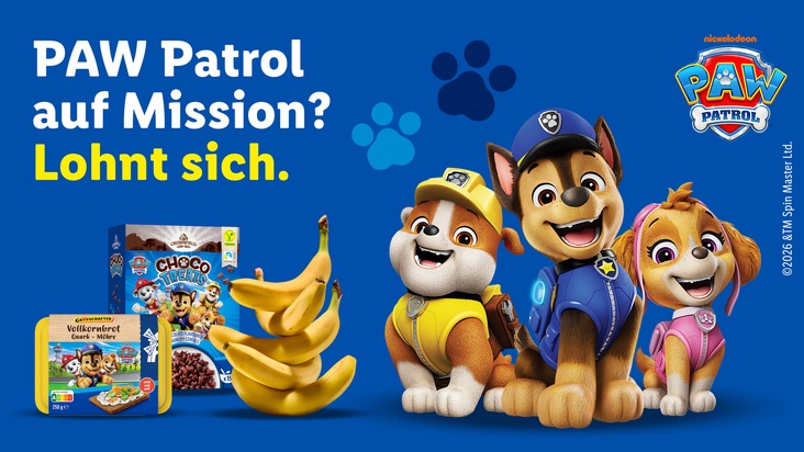 Lidl: Lidl setzt neue Ma&szlig;st&auml;be im Kindermarketing: PAW Patrol&reg; Kooperation ausschlie&szlig;lich f&uuml;r Eigenmarkenprodukte nach WHO-N&auml;hrwertkriterien
