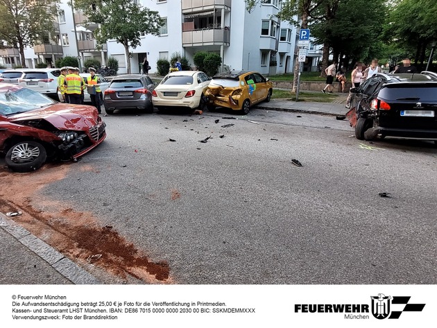 FW-M: Mehrere Verletzte nach Verkehrsunfall (Neuperlach)