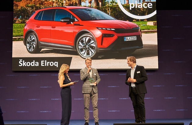 Skoda Auto Deutschland GmbH: Der kompakte Škoda Elroq gewinnt bei der Wahl ‚BEST OF mobility‘ 2025 die Kategorie ‚Electric Cars – Mini and Compact‘