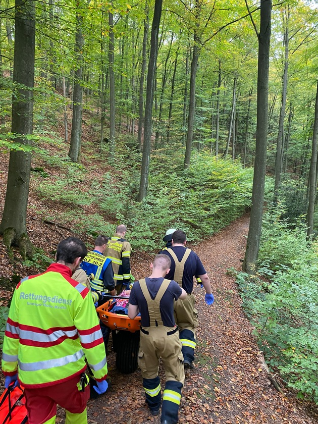 FW-EN: Personenrettung im Wald&amp;#8232;&amp;#8232;