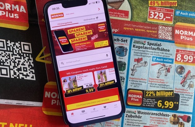 NORMA: NORMA Plus App: Ab heute sparen Kundinnen und Kunden mit den digitalen Coupons bis zu 50 Prozent auf zahlreiche Produkte / Noch mehr Preisvorteile für Nutzerinnen und Nutzer