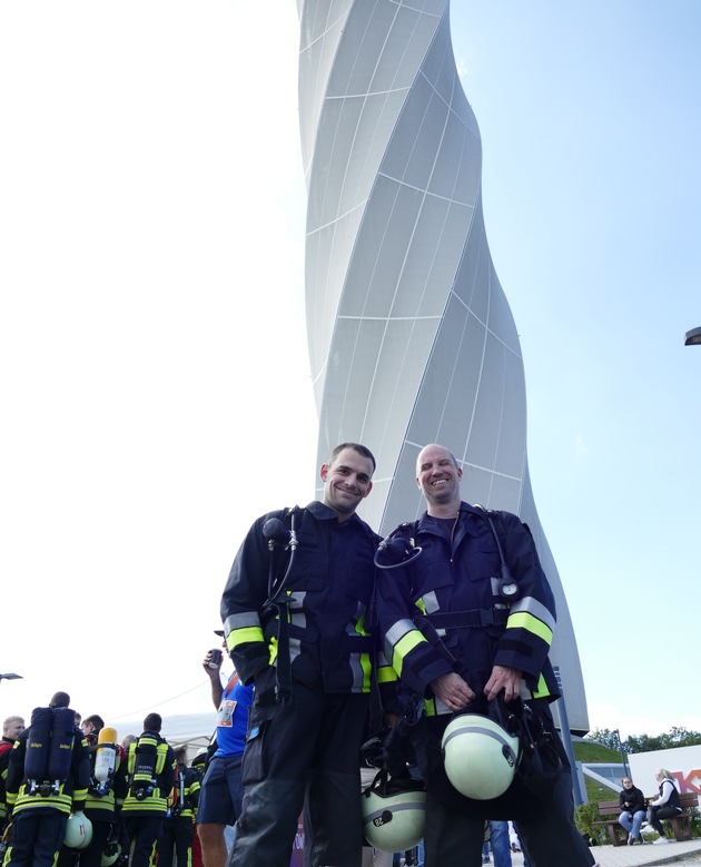 Feuerwehr Nürnberg: Angehörige der Feuerwehr Nürnberg starteten beim 5. TK Elevator Towerrun in Rottweil