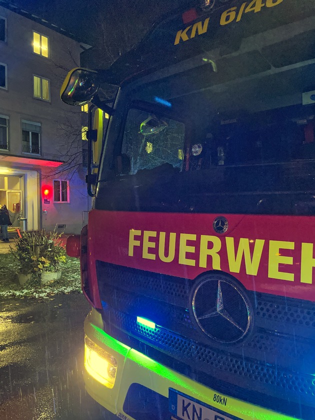FW Konstanz: Brand in Flüchtlingsunterkunft