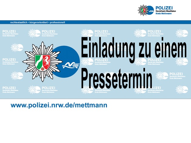 POL-ME: Einladung zu einem Pressetermin: Mietvertragsunterzeichnung für eine modernere Polizeiwache - Heiligenhaus - 1904164