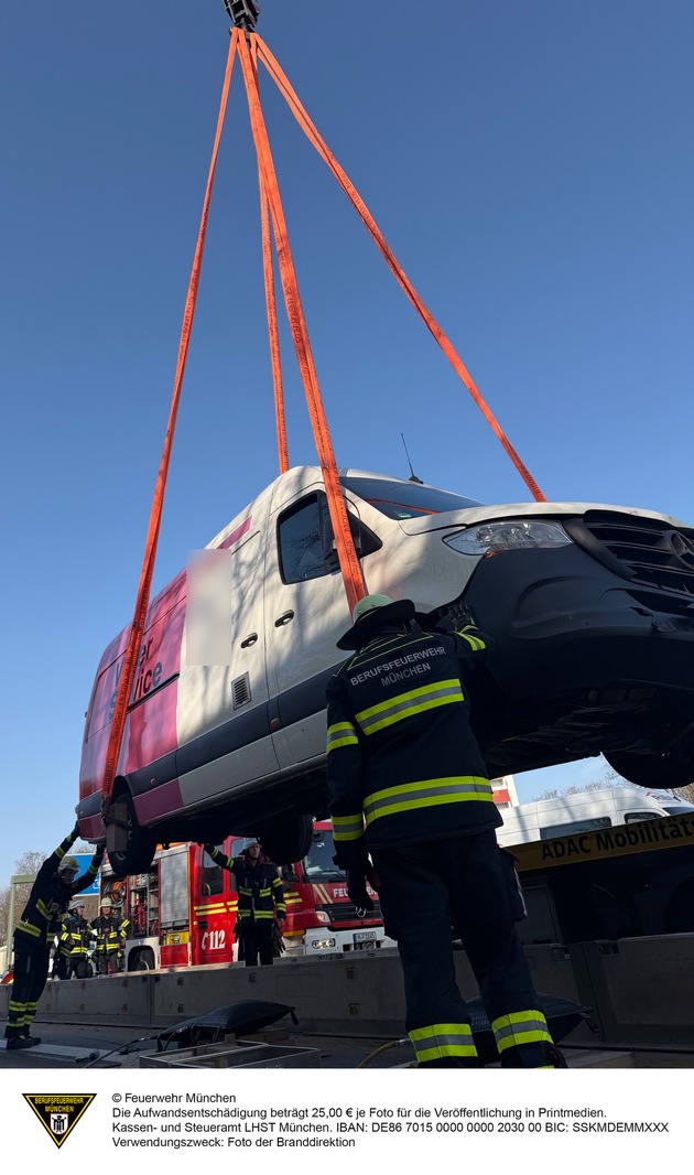 FW-M: Kleintransporter auf Abwegen (Hadern)