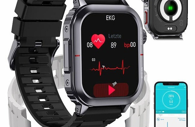COMPAGNO INTELLIGENTE DI FITNESS: Orologio fitness intelligente Neogen Medical SW-490 con ECG,…