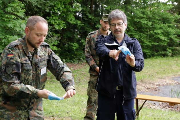 Eine Aufgabe für den Heimatschutz: Auch Bundeswehrreservisten der RSU-Kompanien im Corona-Hilfseinsatz