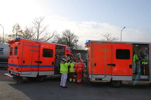 FW Mettmann: Brand einer Fertigungsmaschine bei der Firma Georg Fischer