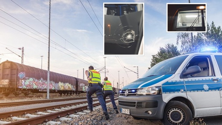 Bundespolizeidirektion München: Kinder werfen Steine auf Güterzug / Führerstand beschädigt