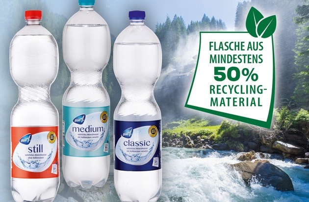 NORMA: NORMA verkauft Mineralwasser von SURF künftig in ressourcenschonenden rPET-Flaschen / Reduktion von Plastikverschwendung um 50 Prozent