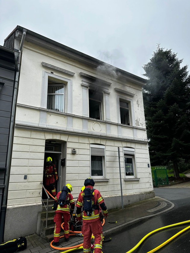 FW-Velbert: Küchenbrand auf der Denkmalstraße