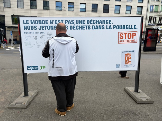 Medienmitteilung: &laquo;Fribourg: Wie Kreativit&auml;t Littering verhindert&raquo;