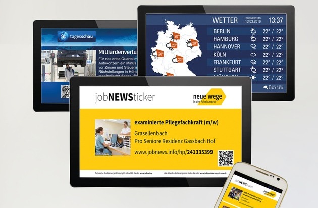 DOOH media GmbH: Stellen sichtbar machen - Gelegenheiten aufzeigen / Eine neue Kampagne stärkt die Jobcenter und unterstützt Menschen auf Jobsuche