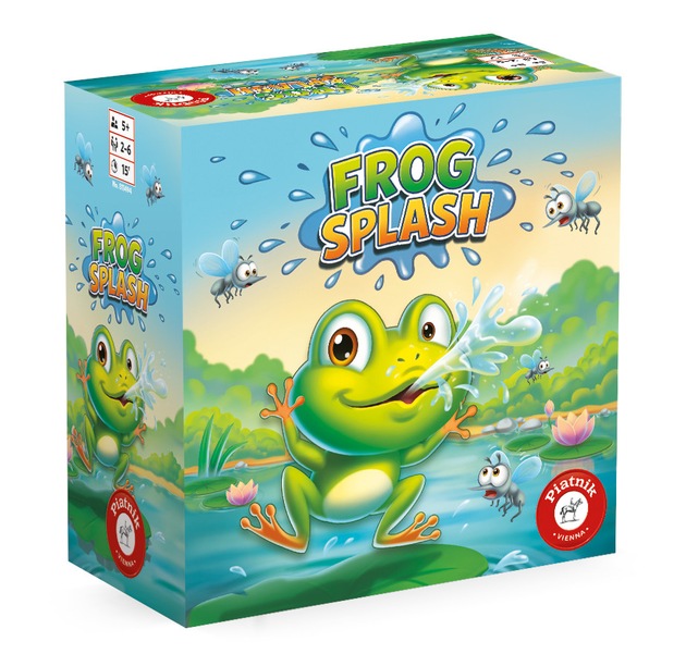 Frog Splash: Froschalarm! Fröhlich nasser Spielspaß von Piatnik für Kinder und Junggebliebene