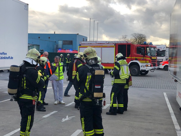 FW-GE: Gemeinsame Übung der Feuerwehr Gelsenkirchen und der Firma Westfleisch am Dienstagnachmittag