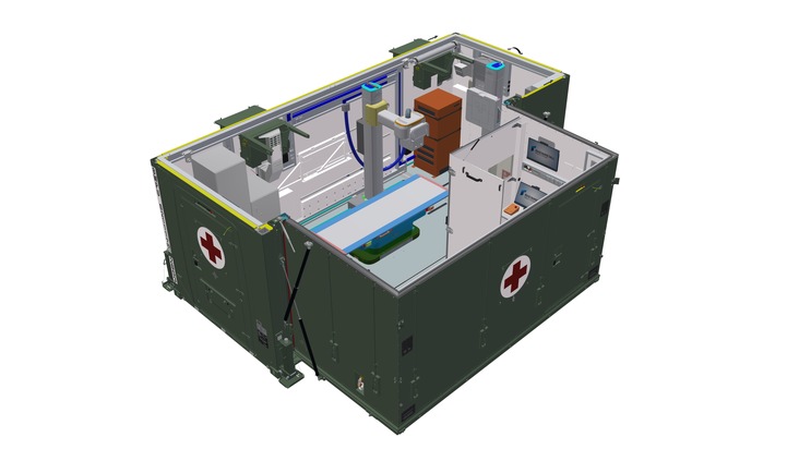 Material kommt an: Sanitätskräfte erhalten neue Container zur Diagnostik und Behandlung