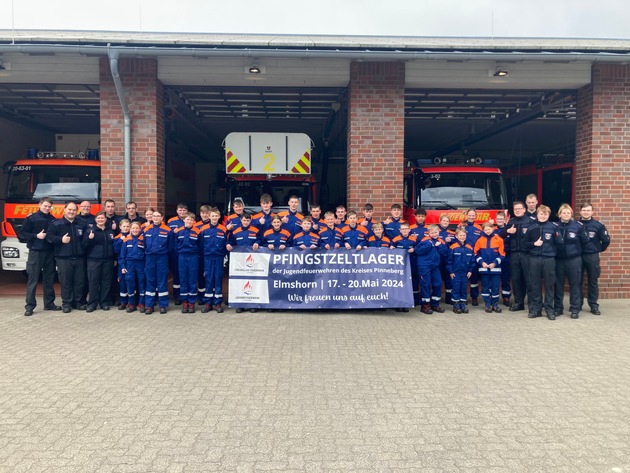 FW-PI: Pfingstzeltlager der Feuerwehren im Kreis Pinneberg: 800 Kinder und Jugendliche freuen sich auf ein verlängertes Wochenende voller Spannung und Aktivitäten