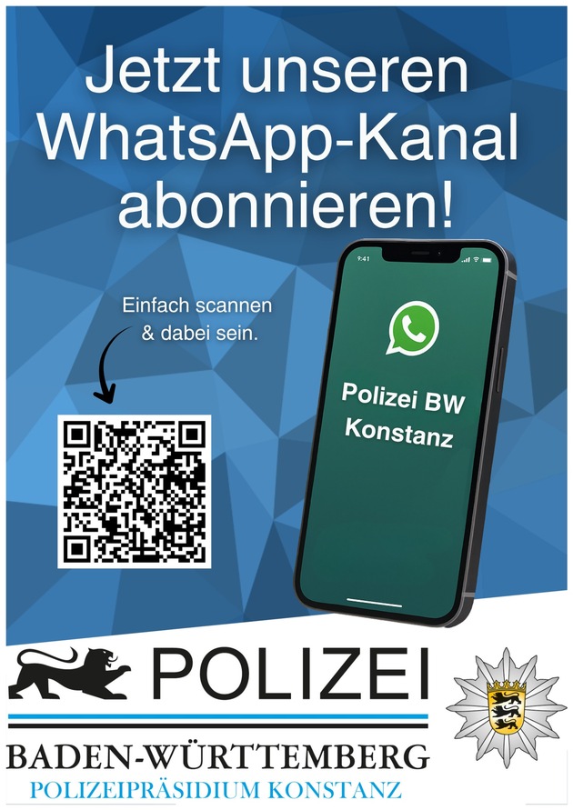 POL-KN: (Polizeipräsidium Konstanz) - Neuer WhatsApp-Kanal des Polizeipräsidiums Konstanz geht an den Start (01.12.2025)