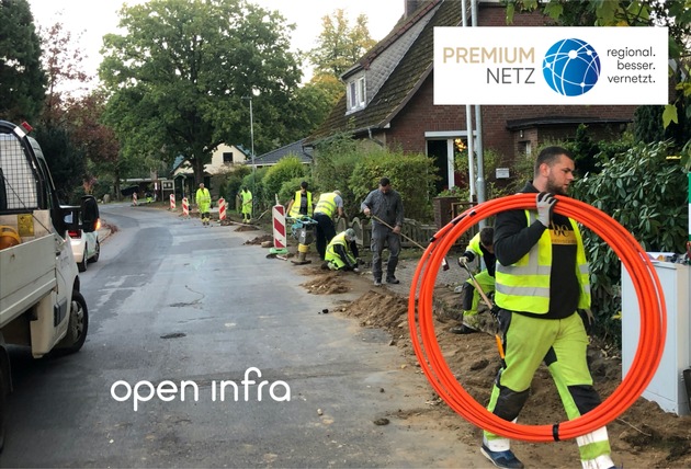 PREMIUM-NETZ und Open Infra setzen Projekt zum Glasfaserausbau in der Samtgemeinde Tostedt (Landkreis Harburg) weiter fort.