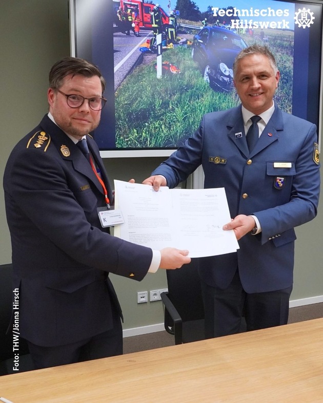 THW HH MV SH: Deutsch-dänische Zusammenarbeit gestärkt: THW und DEMA unterzeichnen Kooperationsvereinbarung