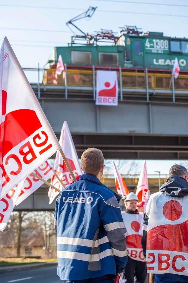 230 Leag-Beschäftigte heute im Warnstreik